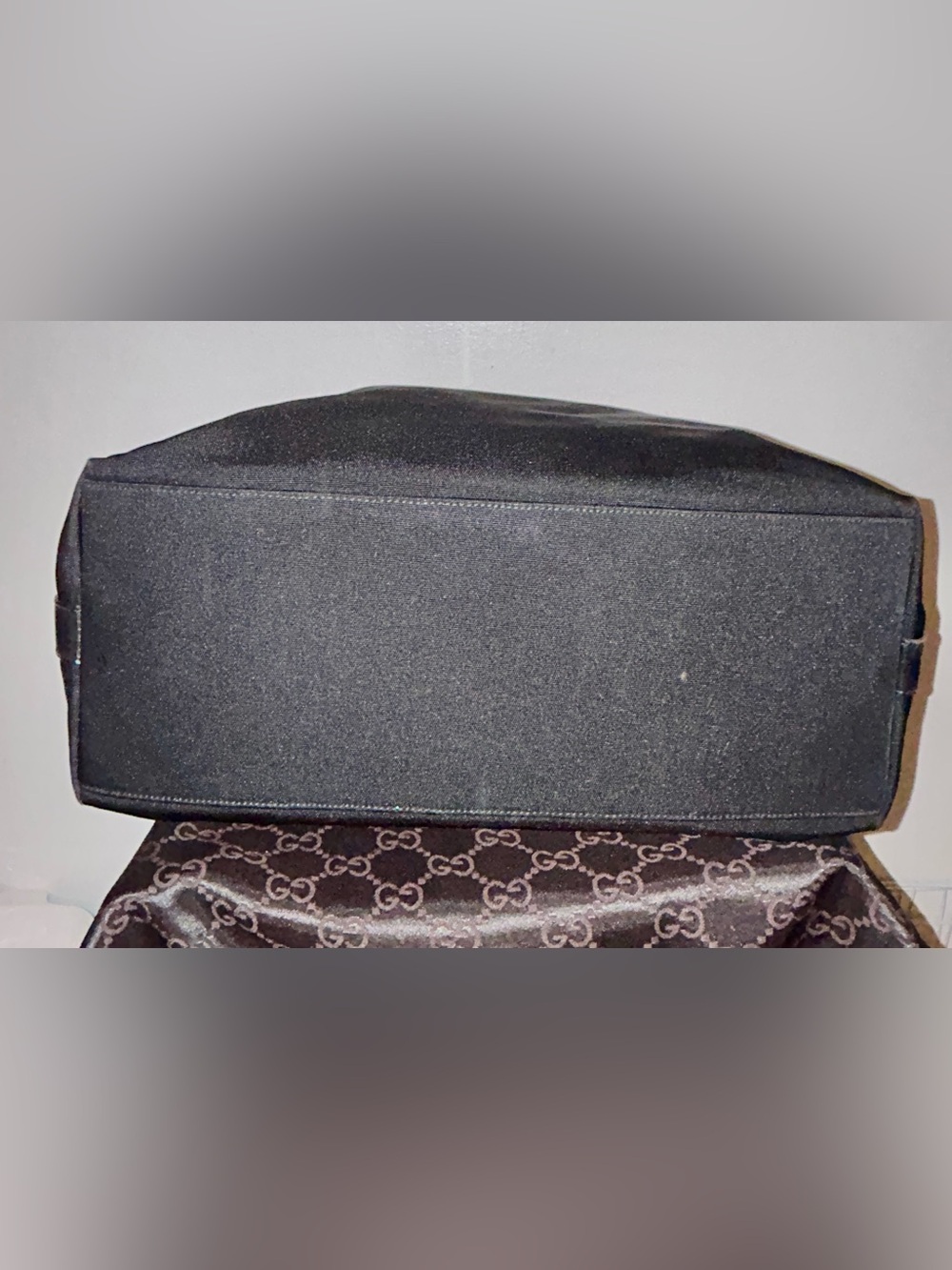 Tom Ford-era Gucci black nylon canvas hobo shoulder bag - Picture 8 of 16